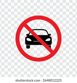 Sem Entrada de Carro - Sinal de Tráfego de Zona Restrita