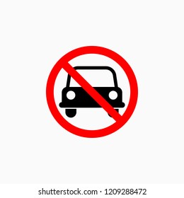 no car icon, no parking vector