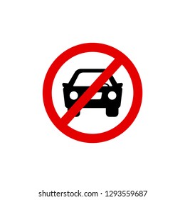 No Car Iconvector Illustration Stock Vector (Royalty Free) 1293559687 ...