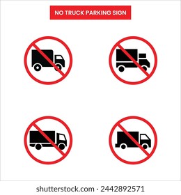 No Car Parking Sign Template Illustration