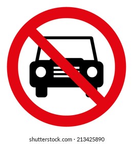 No Car Sign
