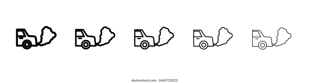 kein Auto Rauch Symbol einfache Vektorgrafik Logo