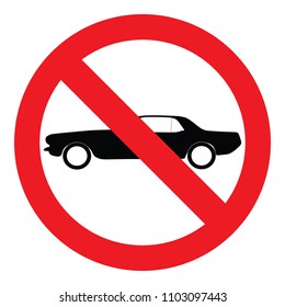 no car vector icon