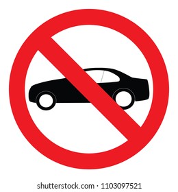 no car vector icon