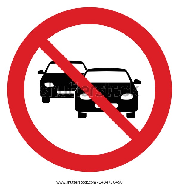 No Car Vector Not Allow Car Stock Vector (Royalty Free) 1484770460 ...