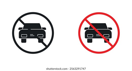No cars sign pack for app and website ui designs.
