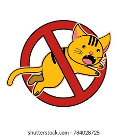No Cat Sign