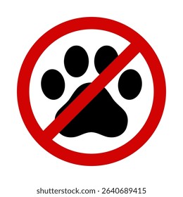 No cat symbol. Vector image