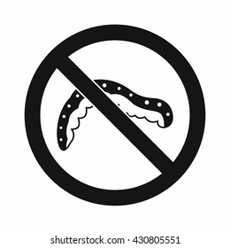 No caterpillar sign