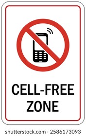 no cell phone allowed sign