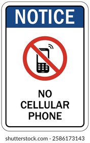 no cell phone allowed sign