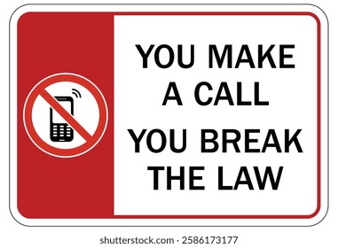 no cell phone allowed sign