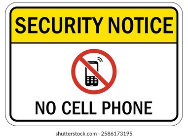 no cell phone allowed sign