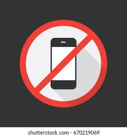 No cell phone icon