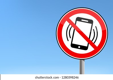 No cell phone - Mobile phone forbidden sign