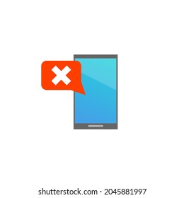 No cell phone sign. Icon no talking and calling. Cell phone prohibition