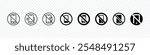 No cell phone sign, No mobile phones vector icon, No phone sign, Mobile Phone prohibited. No cell phone sign, restricted area sign, Don't use smartphone symbol,