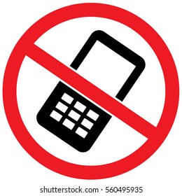 No Phone Vector Sign Stock Vector (Royalty Free) 120498745 | Shutterstock