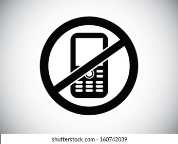 No Cellphone Sign