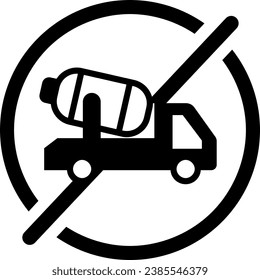 no cement truck no truck truck traffic sign ban 11445