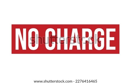 No Charge Rubber Stamp Seal Vector