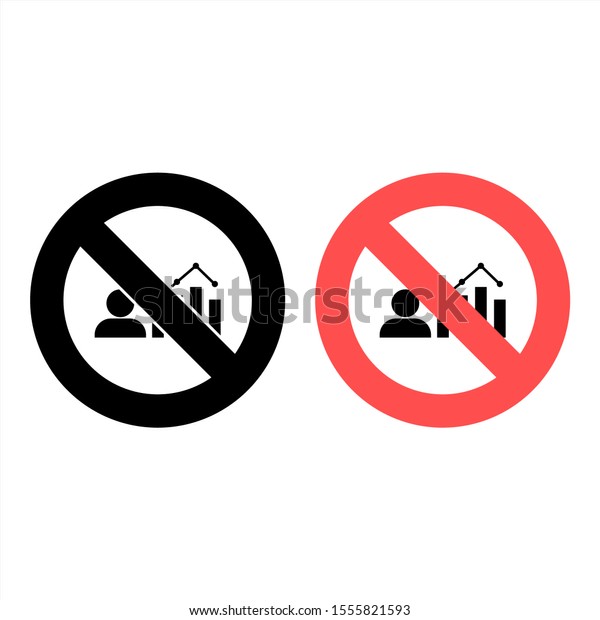 No Chart Data Icon Simple Glyph Stock Vector (Royalty Free) 1555821593