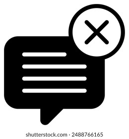 Kein Chatsymbol für Web, App, Infografik usw