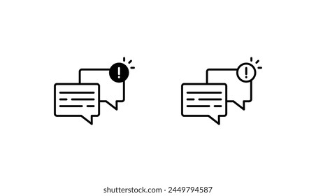 No Chatting icon design with white background stock illustration