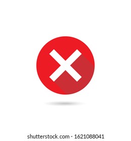  no check mark white background vector illustration