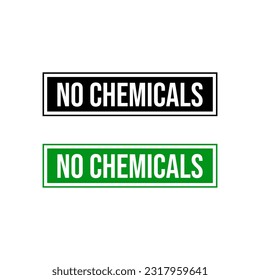 No chemicals preservatives toxic icon sign design vector