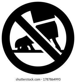 No Chewing Gum Forbidden Sign Modern Stock Vector (Royalty Free) 1787864993