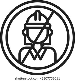 No Child Labor icon vector image. Suitable for mobile application web application and print media.