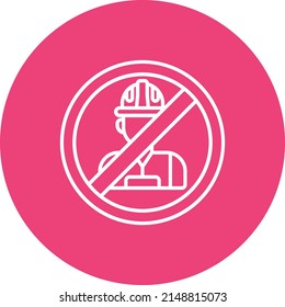 No hay icono del vector de trabajo infantil. Se puede usar para imprimir, móviles y aplicaciones web.