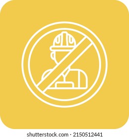 No Child Labor vector icon. Can be used for printing, mobile and web applications.