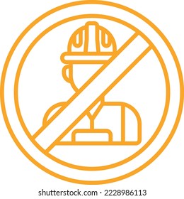 No Child Labor vector icon. Can be used for printing, mobile and web applications.