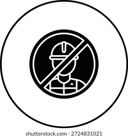 No Child Labor vector icon. Can be used for printing, mobile and web applications.