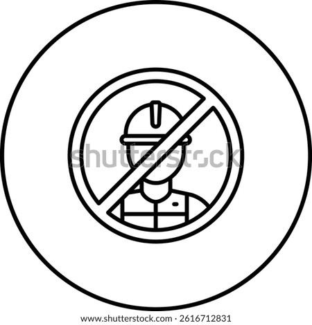 No Child Labor vector icon. Can be used for printing, mobile and web applications.