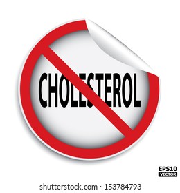 No cholesterol sign.-eps10 vector