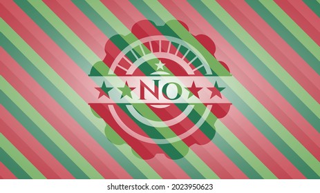 No christmas badge background. Vector Illustration. Detailed. 