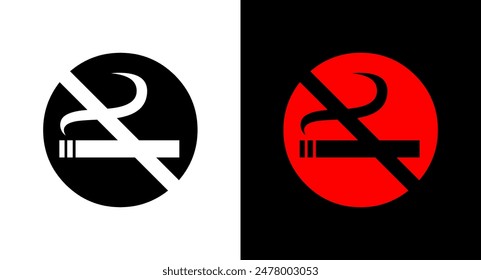 No Cigarette symbol icon for web, ui, mobile apps. No Cigarette icon sign symbol.