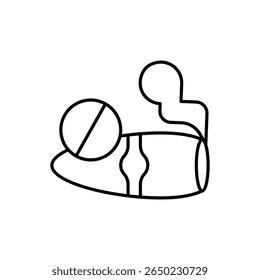 Sem ilustração de estoque de vetor de ícone de charutos