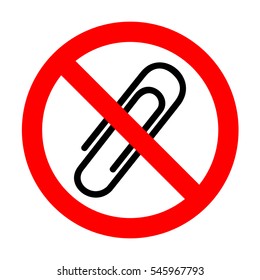 No Clip sign illustration. 