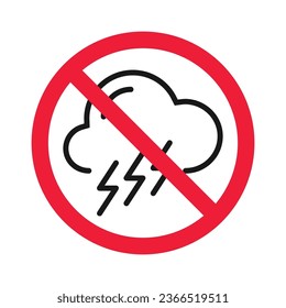 Kein Cloud-Symbol. Verboten 
Wolken-Symbol. Keine Wolken, Vektorzeichen. Aufrufen des Vektorsymbol verboten. Warnung, Vorsicht, Aufmerksamkeit, Sperrflachdesign. Nicht 