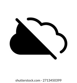Ilustración de diseño de símbolo de Vector de icono de nube