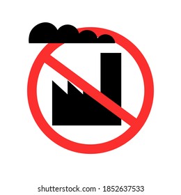 No Coal Stop Sign. Clipart Image.