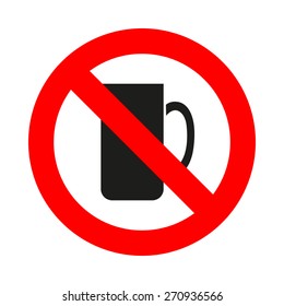 No Coffee Cup icon great for any use. Vector EPS10.