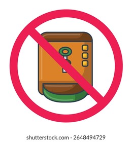 No coffee dispenser sign, no tea dispenser sign, forbidden tea machine symbol, coffee machine with red crossed circle, stop using beverage dispenser