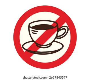 no coffee symbol icon. eps10