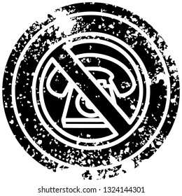 nenhum símbolo de ícone angustiado de chamada a frio