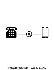 no communication icon,vector best flat icon.